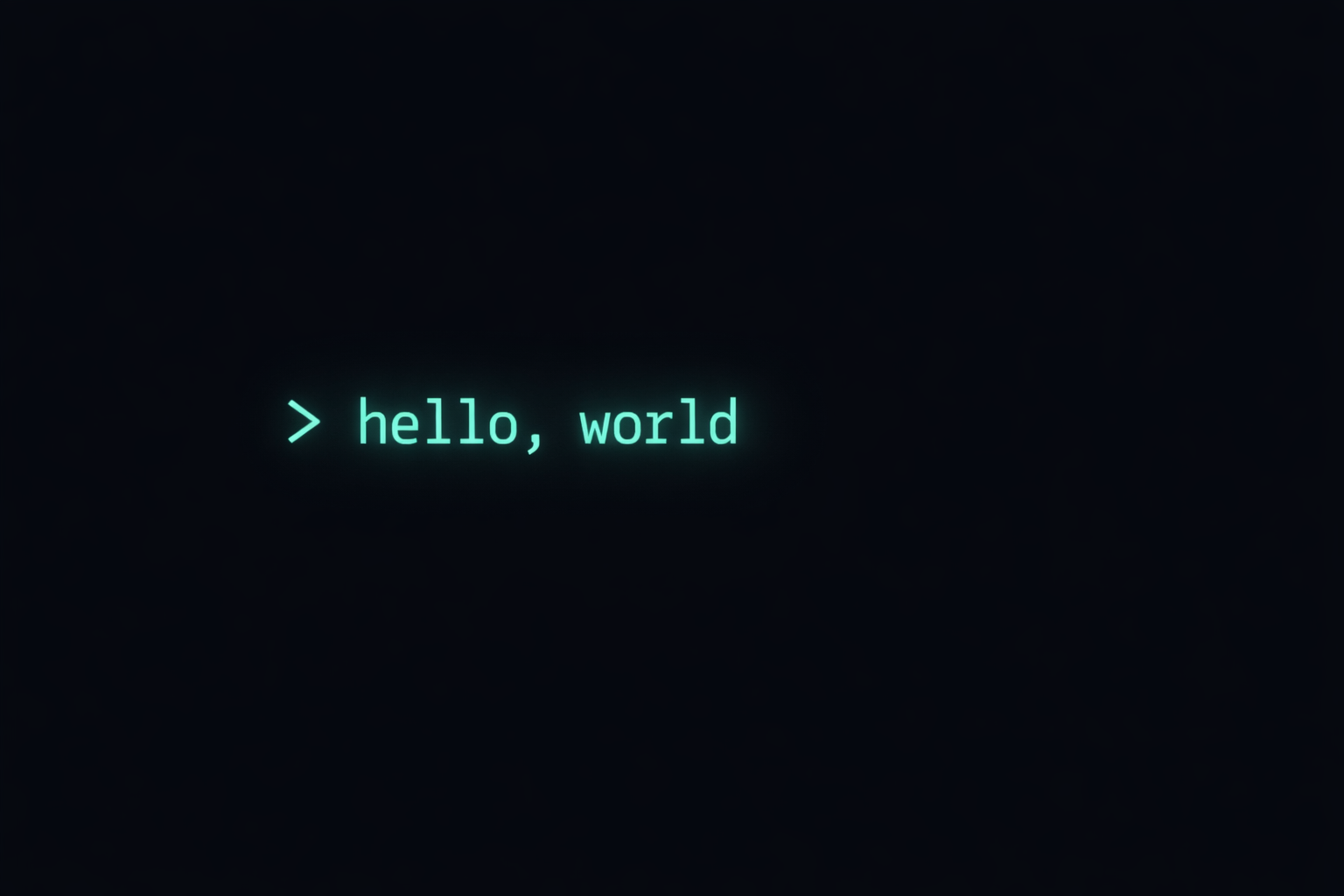 Hello, World!